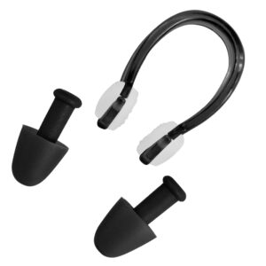 Ear Plug - Nose Clip - swimming accessories set - swimming equipment - supplier - black - WMB79801H (1)