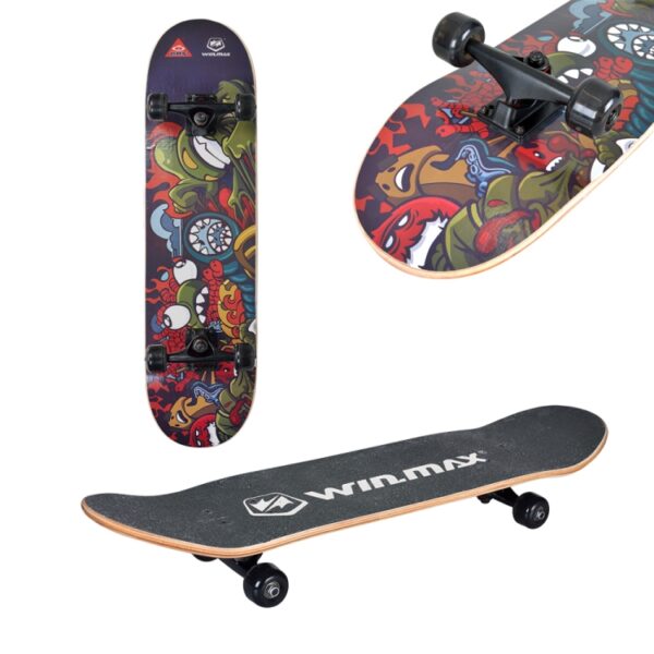 Sakte Board with Original design - PREMIUM MAPLE DOUBLE KICK CONCAVE DECK - EXTREME SPORTS - All for sports - Wimmax -WME71966 (3)-tuya