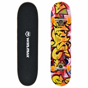 WME05015Z1-Sakte Board with Original design - PREMIUM MAPLE DOUBLE KICK CONCAVE DECK - EXTREME SPORTS - All for sports - Wimmax (2)