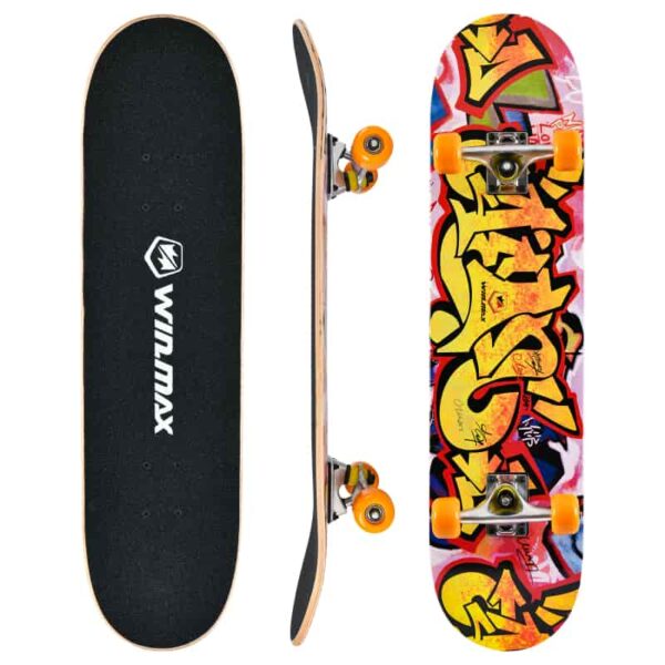 WME05015Z1-Sakte Board with Original design - PREMIUM MAPLE DOUBLE KICK CONCAVE DECK - EXTREME SPORTS - All for sports - Wimmax (2)
