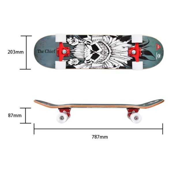 WME71959-Sakte Board with Original design - PREMIUM MAPLE DOUBLE KICK CONCAVE DECK - EXTREME SPORTS - All for sports - Wimmax (12)