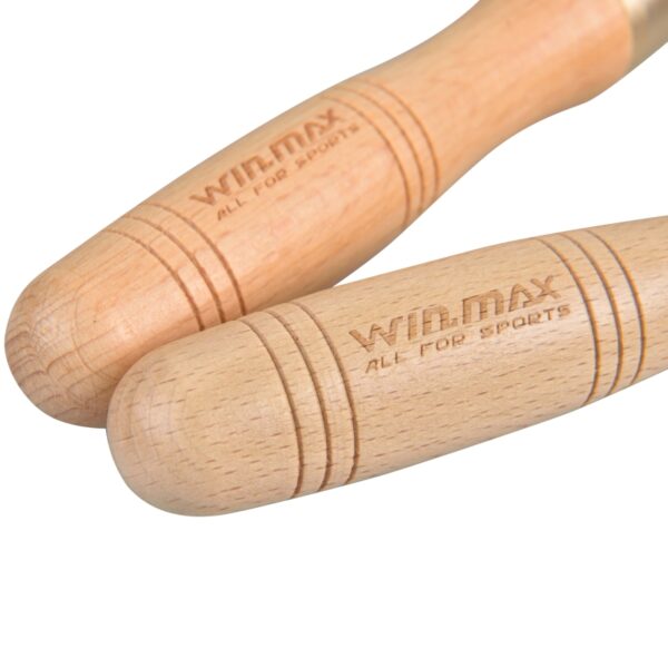 WMF76060 - wooden cowhide jump rope - wooden handle - all for fitness - supply for retailer and wholesaler - fitness equipment - NO MOQ (2)
