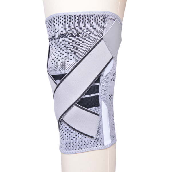 WMF96266 - compression knee support - grey and black - sport protector - fitness accessories for retailer and wholesaler - WIN.MAX (6)