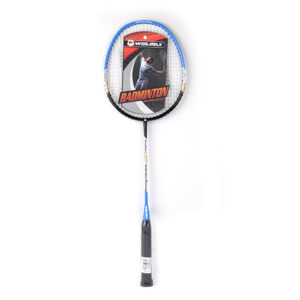 WMY76060 - BLUE BADMINTON RACKET SET - ALIUMINIUM ALLOY RACKET WITH STEEL SHAFT - BADMINTON EQUIPMENT FOR RETAIELR AND WHOLESALER - CHINA SPORTING GOODS SUPPLIER ( (3)
