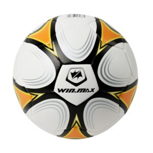 WMY79665Z1 - trainning ball - professional soccerball - yellow and red - #5 machine stiched PU football - outdoor sport goods wholesaler (3)