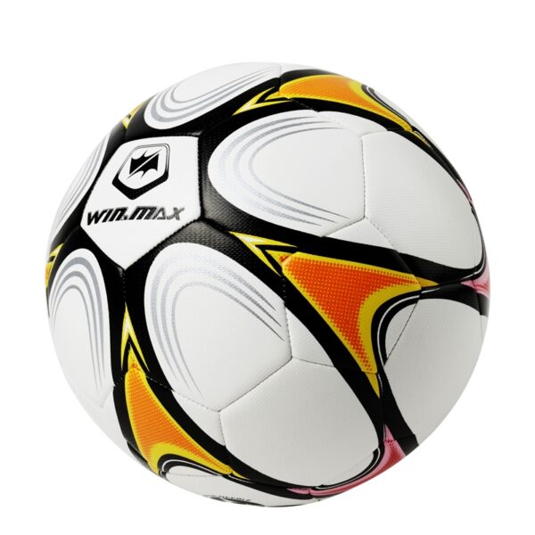 WMY79665Z1 - trainning ball - professional soccerball - yellow and red - #5 machine stiched PU football - outdoor sport goods wholesaler (3)